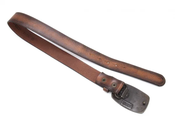 ディースクエアードDSQUARED2 マリンバックルレザーベルト 茶 K-114107_005