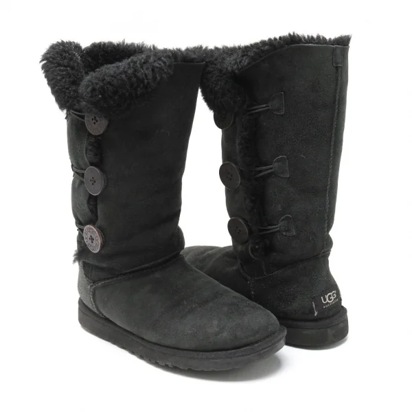UGG W BAILEY BUTTON TRIPLET Muton Boots Black US 7 K-114115_001