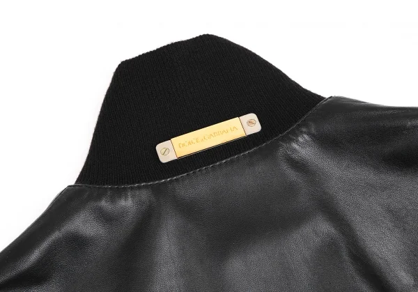 ドルチェ&ガッバーナDOLCE&GABBANA シープレザージャケット 黒46 K-114127_015