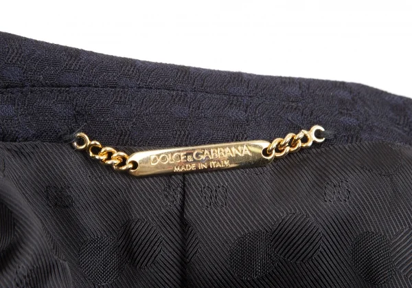 DOLCE & GABBANA Velor Piping Jacquard Jacket K-114131_015