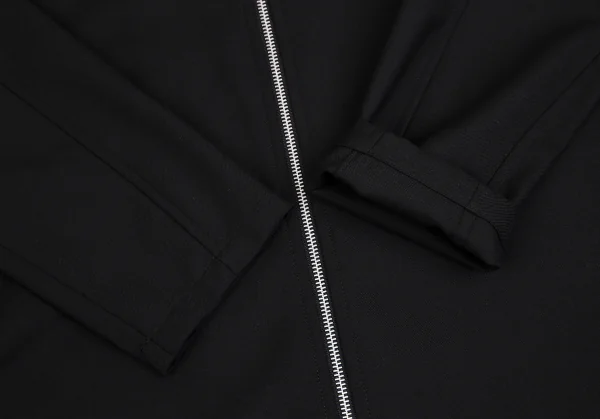 グラウンド ワイGround Y ウールポリギャバジップアップロングシャツコート 黒3 K-114136_005