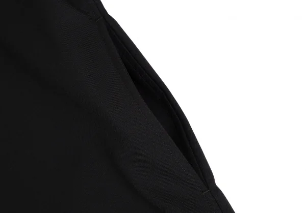 グラウンド ワイGround Y ウールポリギャバジップアップロングシャツコート 黒3 K-114136_007