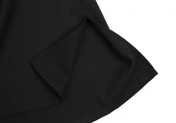 グラウンド ワイGround Y ウールポリギャバジップアップロングシャツコート 黒3 K-114136_008