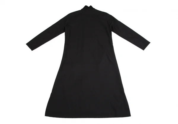 グラウンド ワイGround Y ウールポリギャバジップアップロングシャツコート 黒3 K-114136_012