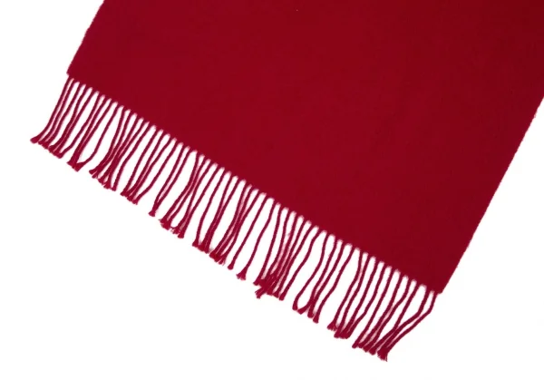 ランバンコレクションLANVIN collection フリンジマフラー 赤 K-114137_003