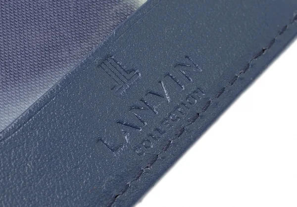 ランバンコレクションLANVIN collection チェーン付きカードケース 青 K-114138_008