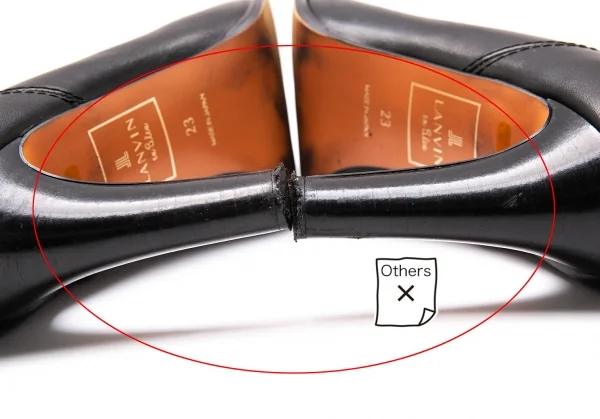 ランバンオンブルーLANVIN en Bleu レザーヒールロングブーツ 黒23 K-114139_016