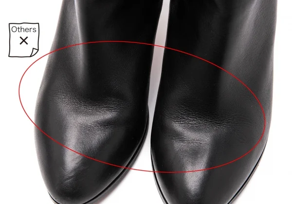 ランバンオンブルーLANVIN en Bleu レザーヒールロングブーツ 黒23 K-114139_005