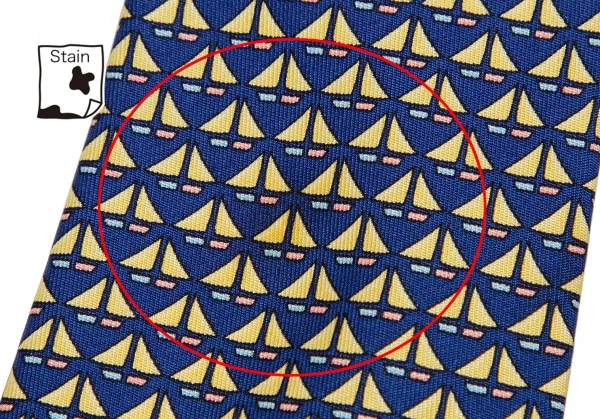 サルヴァトーレフェラガモ Salvatore Ferragamo 総柄シルクネクタイ 青黄 K-114143_003