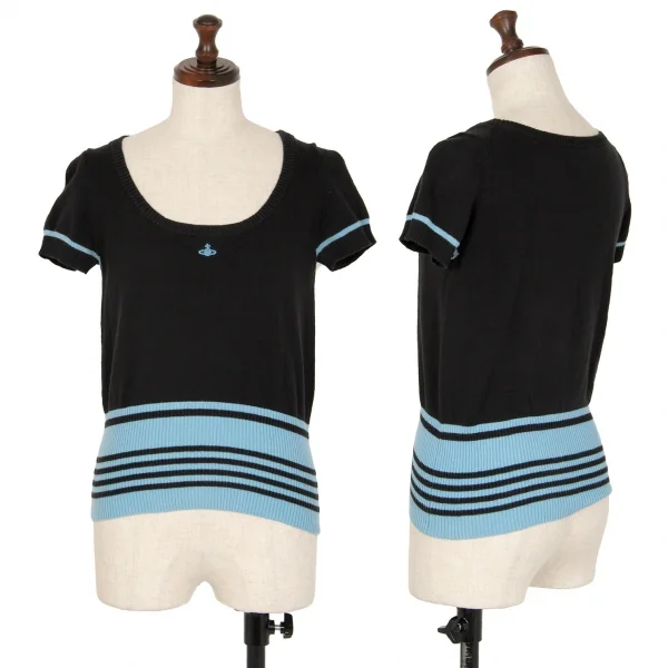 Vivienne Westwood Red Label Orb Embroidery Knit Sweater Black 2 K-114149_001