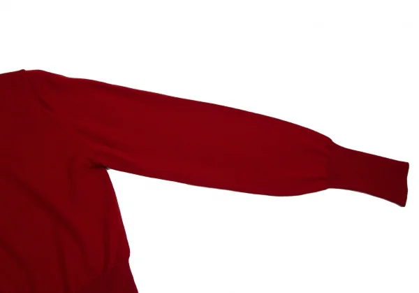 ヴィヴィアンウエストウッド レッドレーベルVivienne Westwood Red Label ウールオーブワンポイント刺繍タートルネックニットセーター 赤S K-114151_010