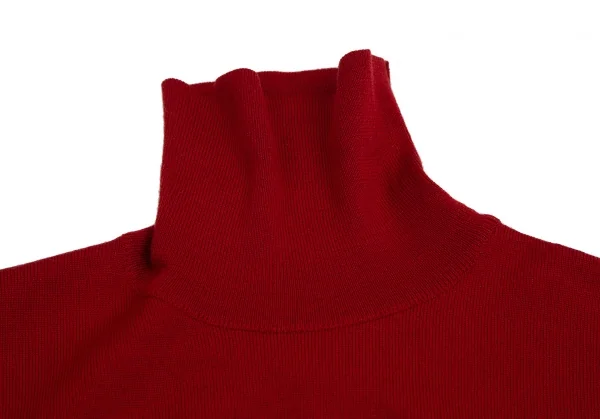 ヴィヴィアンウエストウッド レッドレーベルVivienne Westwood Red Label ウールオーブワンポイント刺繍タートルネックニットセーター 赤S K-114151_008