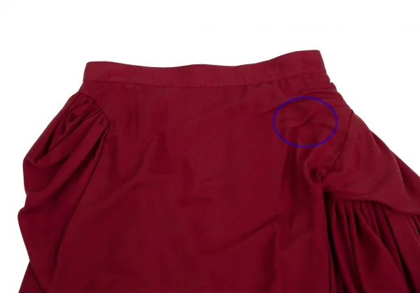 ヴィヴィアンウエストウッド レッドレーベルVivienne Westwood Red Label ギャザー切替変形スカート ワイン2 K-114156_003