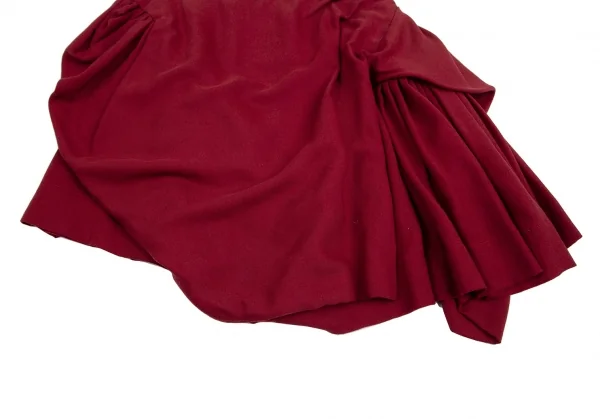 ヴィヴィアンウエストウッド レッドレーベルVivienne Westwood Red Label ギャザー切替変形スカート ワイン2 K-114156_008