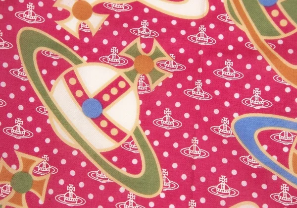 新品!ヴィヴィアンウエストウッドVivienne Westwood オーブ総柄ハンカチ ピンクマルチ K-114159_002