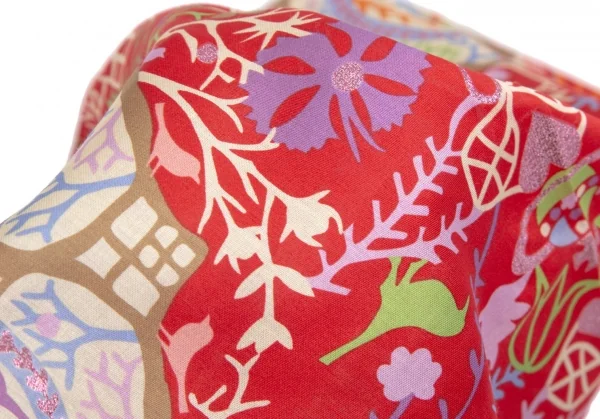 新品!ヴィヴィアンウエストウッドVivienne Westwood グリッタープリントハンカチ 赤マルチ K-114160_005