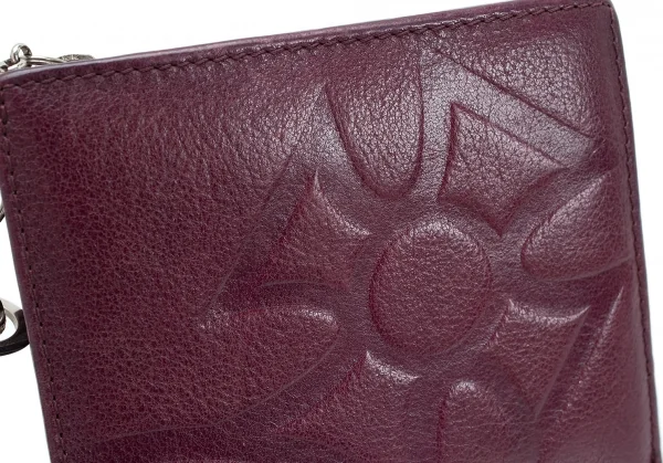 ヴィヴィアンウエストウッドVivienne Westwood オーブチャーム付きラウンドジップ財布 赤茶 K-114161_002