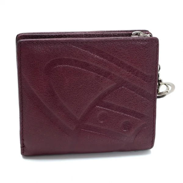 ヴィヴィアンウエストウッドVivienne Westwood オーブチャーム付きラウンドジップ財布 赤茶 K-114161_003