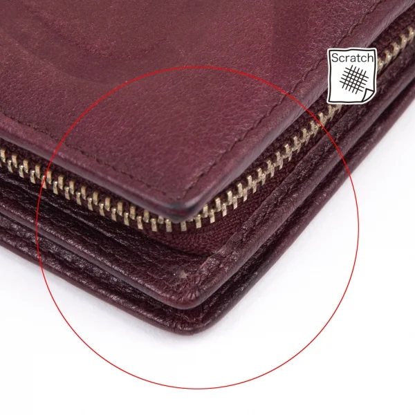 ヴィヴィアンウエストウッドVivienne Westwood オーブチャーム付きラウンドジップ財布 赤茶 K-114161_006