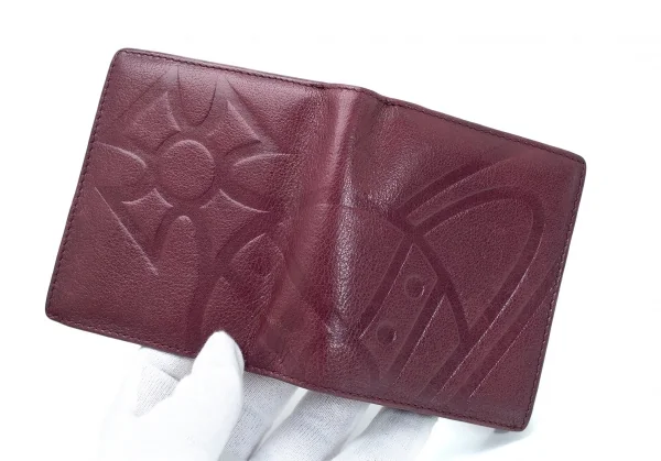 ヴィヴィアンウエストウッドVivienne Westwood オーブチャーム付きラウンドジップ財布 赤茶 K-114161_009