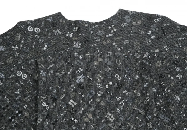 ヨーガンレール ババグーリJURGEN LEHL Babaghuri コットン小花ジャガードチュニック グレーM K-114175_009