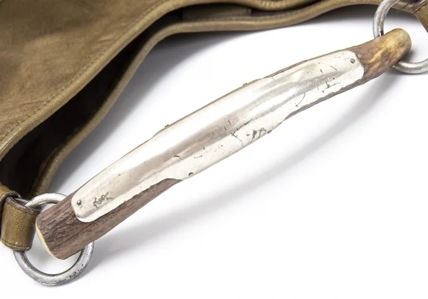 イヴサンローランYves Saint Laurent モンバササントロペ スウェードティアードデザインハンドバッグ 茶 K-114178_013