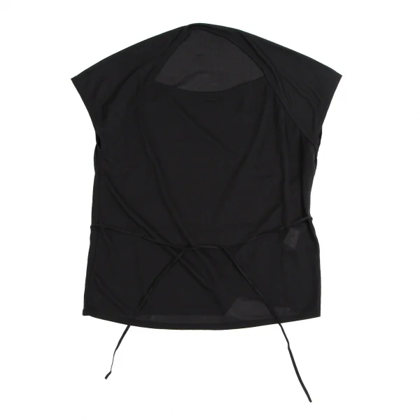 ジジリgigli ウエストコードラグラン切替半袖トップス 黒38(M) K-114189_002