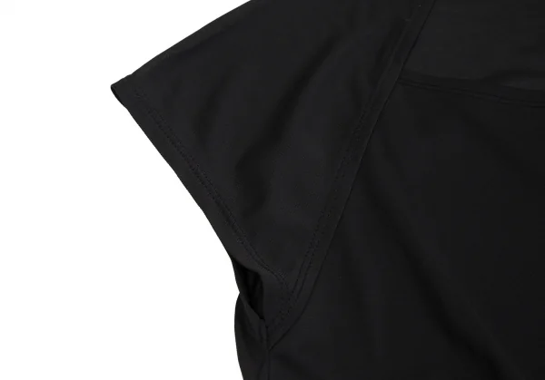 ジジリgigli ウエストコードラグラン切替半袖トップス 黒38(M) K-114189_005