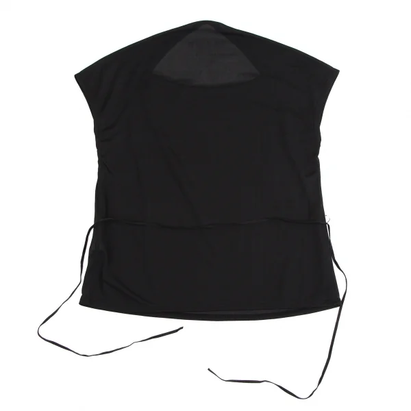 ジジリgigli ウエストコードラグラン切替半袖トップス 黒38(M) K-114189_009