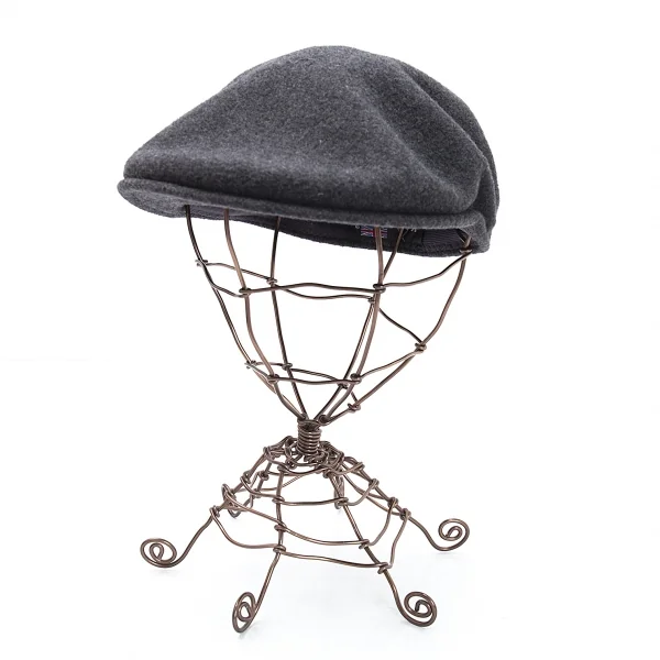 カンゴールKANGOL 504 ポイントフロッキープリントハンチング帽 チャコールL K-114207_001