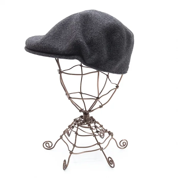 カンゴールKANGOL 504 ポイントフロッキープリントハンチング帽 チャコールL K-114207_003