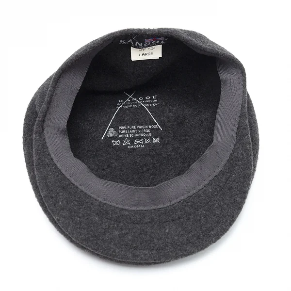 カンゴールKANGOL 504 ポイントフロッキープリントハンチング帽 チャコールL K-114207_007