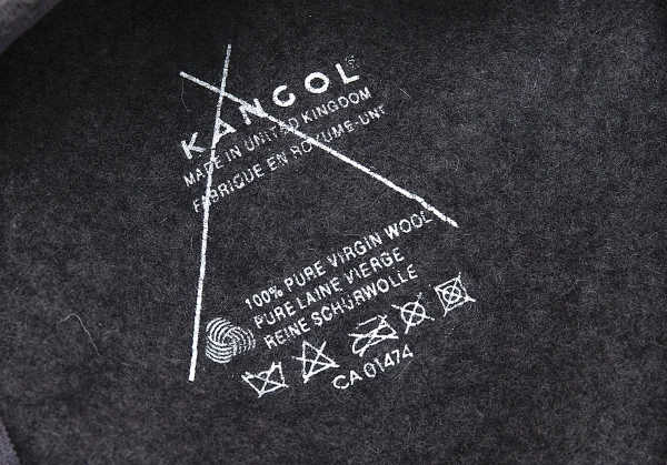 カンゴールKANGOL 504 ポイントフロッキープリントハンチング帽 チャコールL K-114207_008