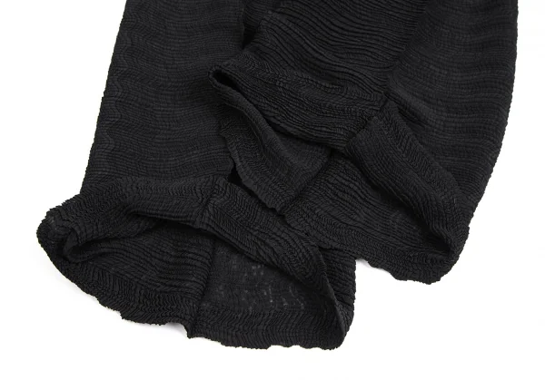 イッセイミヤケ ISSEY MIYAKE ストレッチプリーツワイドパンツ 黒S K-114253_007