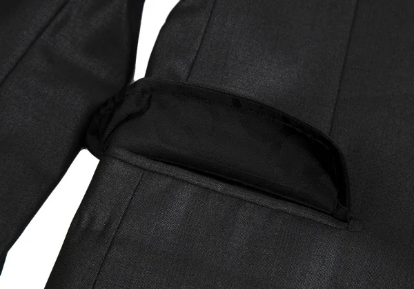 ドルチェ&ガッバーナDOLCE&GABBANA MARTINI シャイニーシャドーストライプナローラペルジャケット チャコール44 K-114268_011