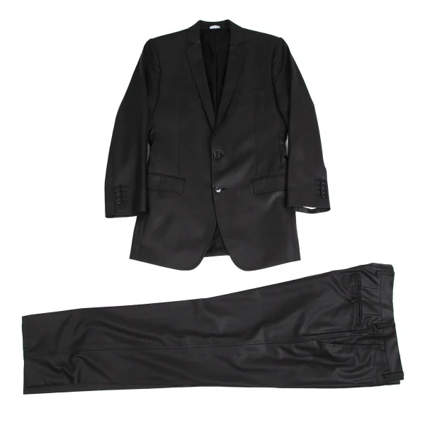 ドルチェ&ガッバーナDOLCE&GABBANA MARTINI シャイニーシャドーストライプナローラペルジャケット チャコール44 K-114268_017