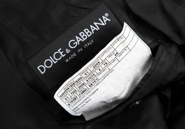 ドルチェ&ガッバーナDOLCE&GABBANA MARTINI シャイニーシャドーストライプナローラペルジャケット チャコール44 K-114268_019