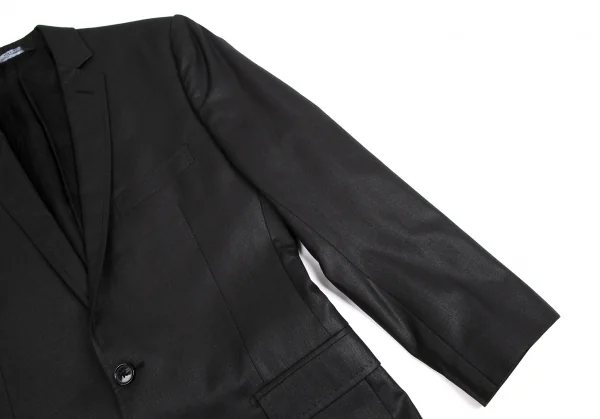 ドルチェ&ガッバーナDOLCE&GABBANA MARTINI シャイニーシャドーストライプナローラペルジャケット チャコール44 K-114268_006