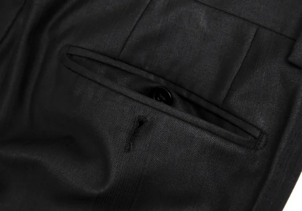 ドルチェ&ガッバーナDOLCE&GABBANA MARTINI シャイニーシャドーストライプテーパードパンツ チャコール44 K-114269_013