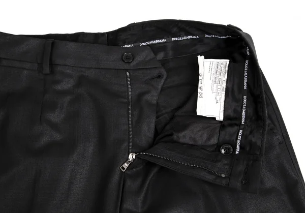 ドルチェ&ガッバーナDOLCE&GABBANA MARTINI シャイニーシャドーストライプテーパードパンツ チャコール44 K-114269_005