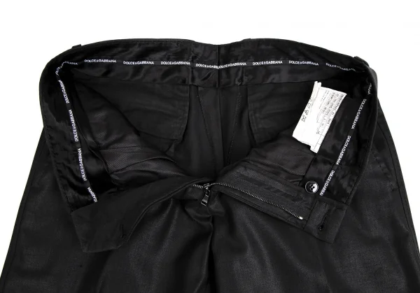 ドルチェ&ガッバーナDOLCE&GABBANA MARTINI シャイニーシャドーストライプテーパードパンツ チャコール44 K-114269_006