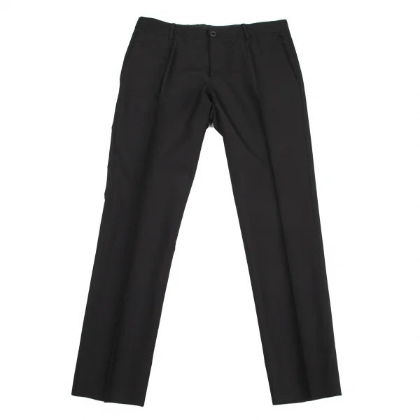 ドルチェ&ガッバーナDOLCE&GABBANA MARTINI ウールシルクテーパードパンツ 黒48 K-114272_001