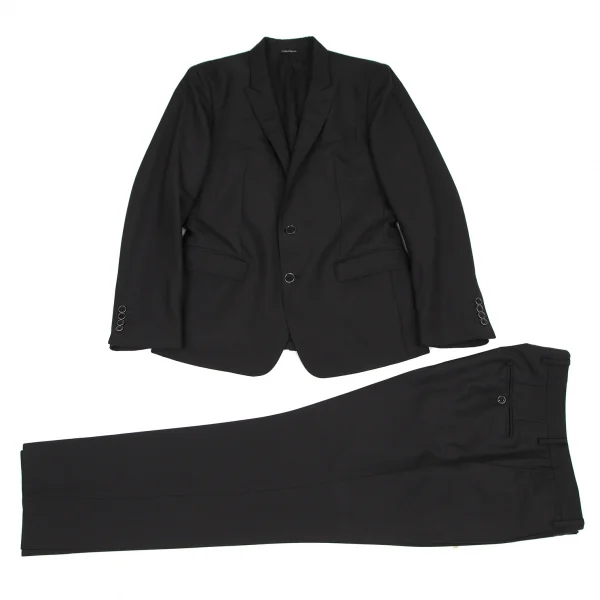 ドルチェ&ガッバーナDOLCE&GABBANA MARTINI ウールシルクテーパードパンツ 黒48 K-114272_018