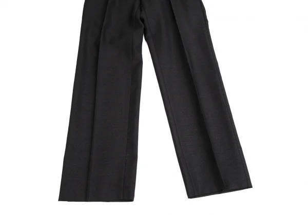 ドルチェ&ガッバーナDOLCE&GABBANA GOLD ウールシルクノッチドナローラペルセットアップスーツ 黒44 K-114279_013