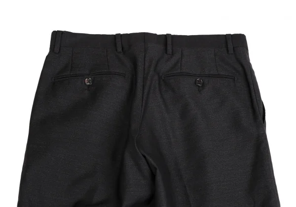 ドルチェ&ガッバーナDOLCE&GABBANA GOLD ウールシルクノッチドナローラペルセットアップスーツ 黒44 K-114279_016