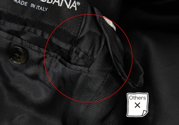 ドルチェ&ガッバーナDOLCE&GABBANA GOLD ウールシルクノッチドナローラペルセットアップスーツ 黒44 K-114279_007