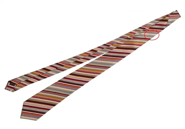 ポールスミスPaul Smith シルクレジメンタルシグネチャーストライプネクタイ マルチ K-114302_002