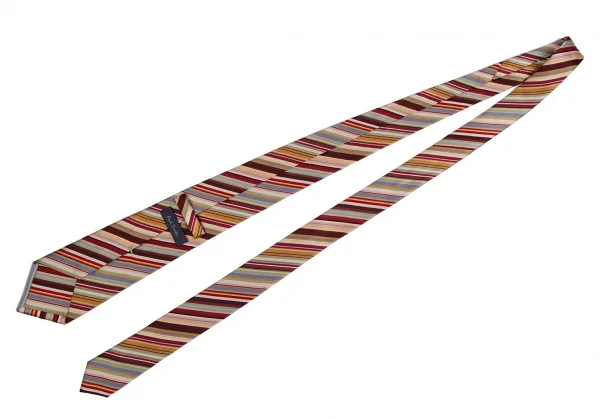 ポールスミスPaul Smith シルクレジメンタルシグネチャーストライプネクタイ マルチ K-114302_005