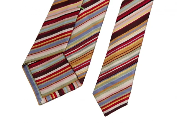 ポールスミスPaul Smith シルクレジメンタルシグネチャーストライプネクタイ マルチ K-114302_006