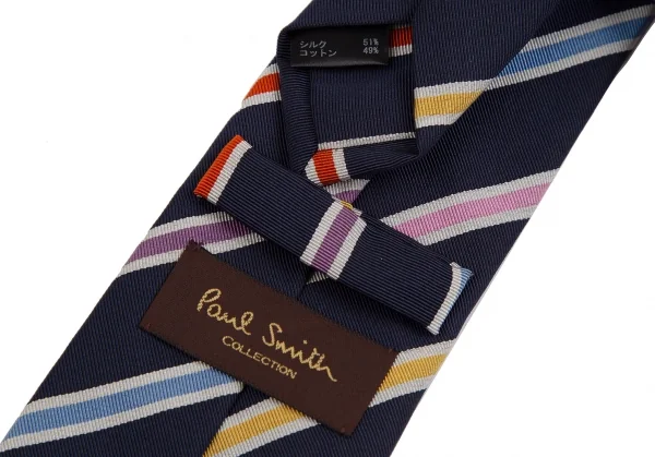 ポールスミス コレクション Paul Smith COLLECTION シルクボールドレジメンタルストライプネクタイ 紺マルチ K-114303_010